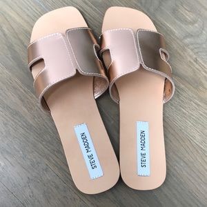 Rose Gold Steve Madden sandals **NWT